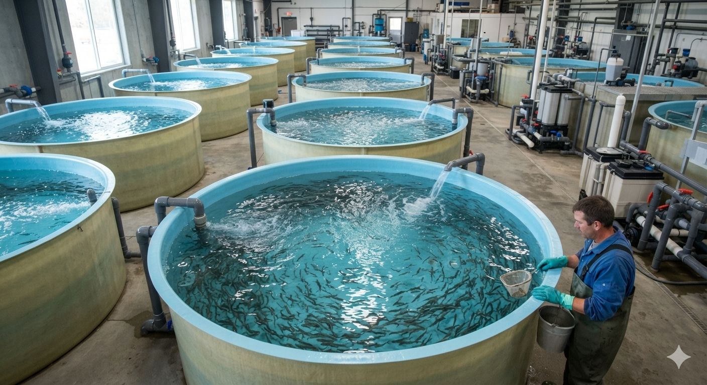 Hatchery and farm facility